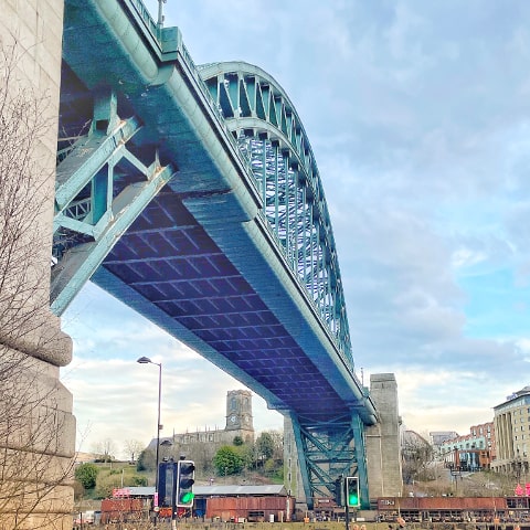 Heading towards the Tyne Bridge
