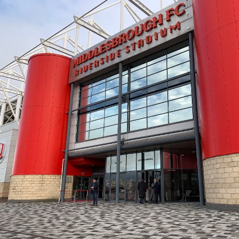 Outside Riverside Stadium