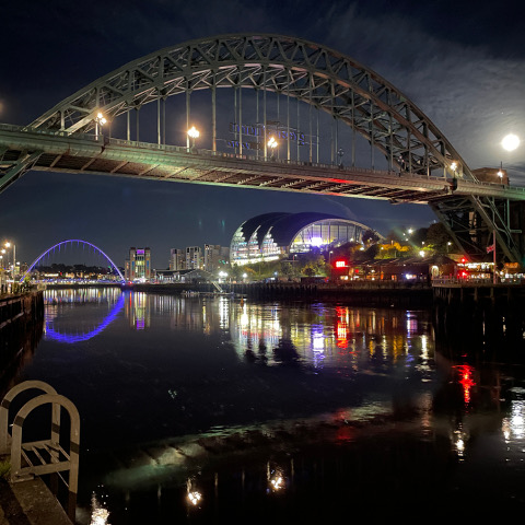 River Tyne at night